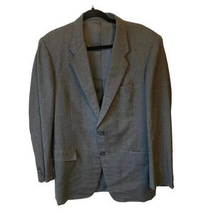 Pr Princeton Sign of Quality Custom Tailors Mens 2 Button Suit Blazer 42R Pocket